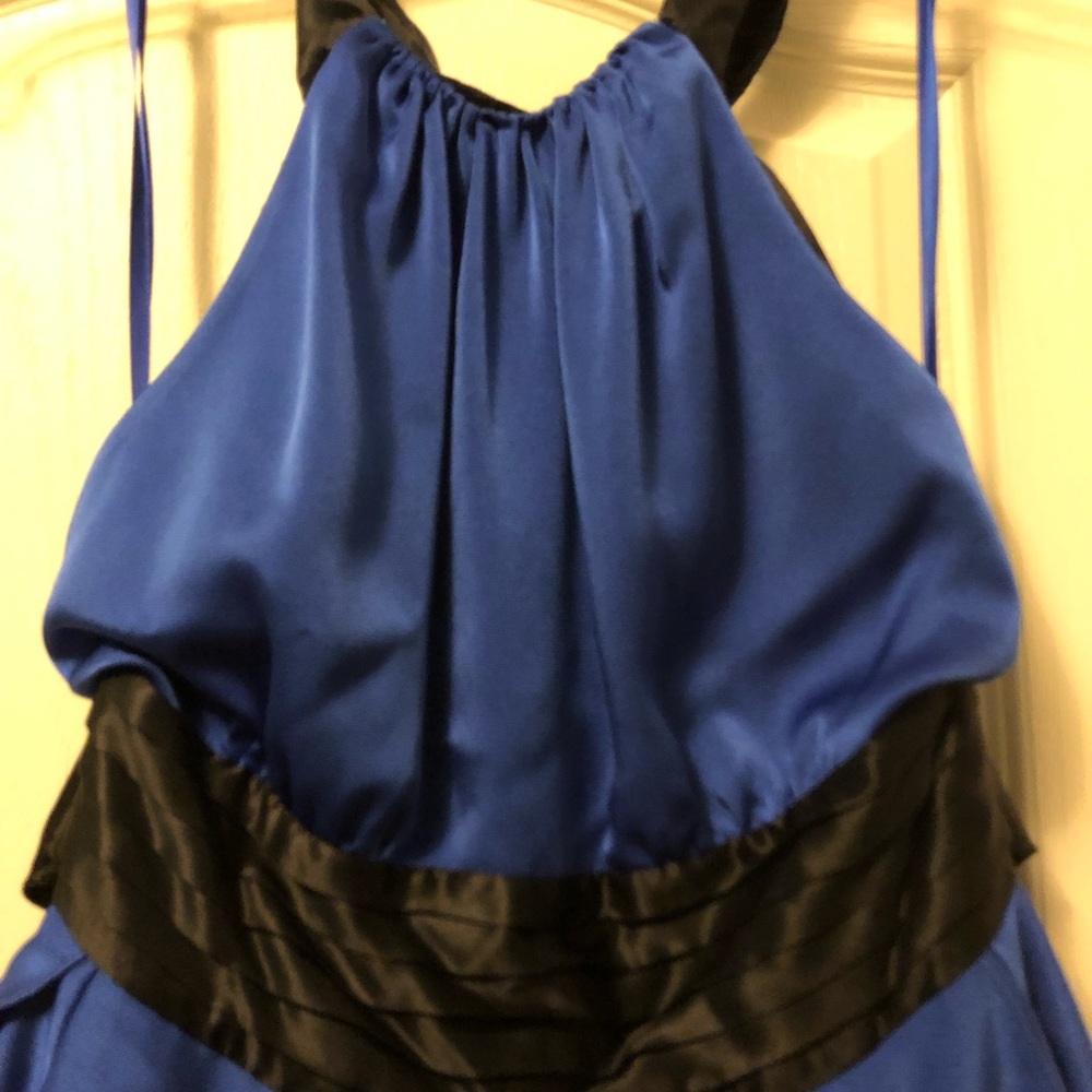 BCBG Blue Halter Dress - Picture 2 of 7